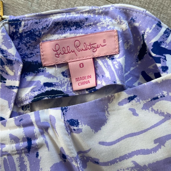 Lilly Pulitzer Lilac Verben Purple Pink Pom Pom Rock The Dock Franni Crop Set - Picture 14 of 14